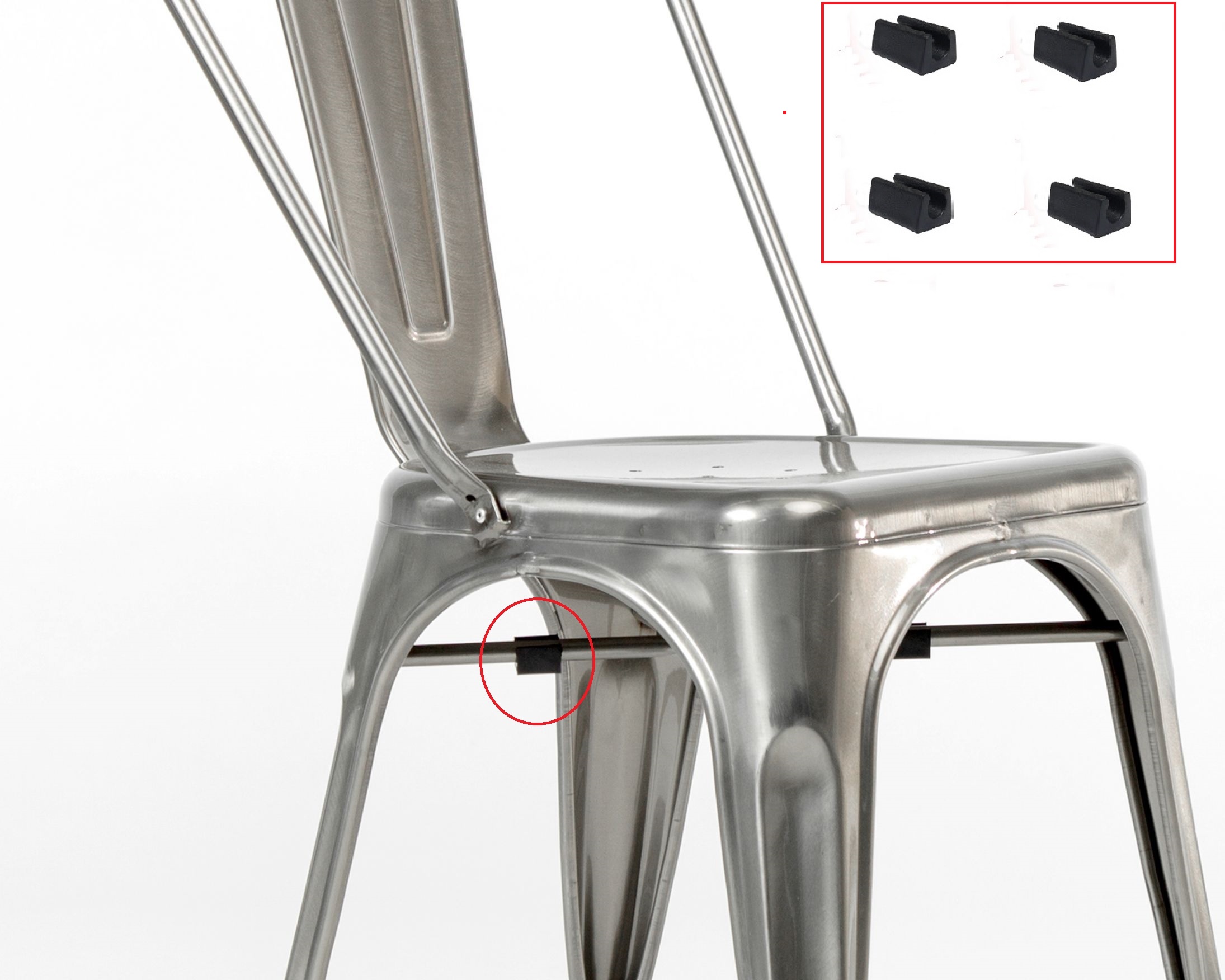 tolix chair stool stacking bumpers