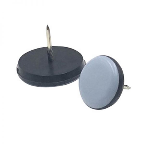 Tack in nail in teflon based glides for wooden chair and table legs ...